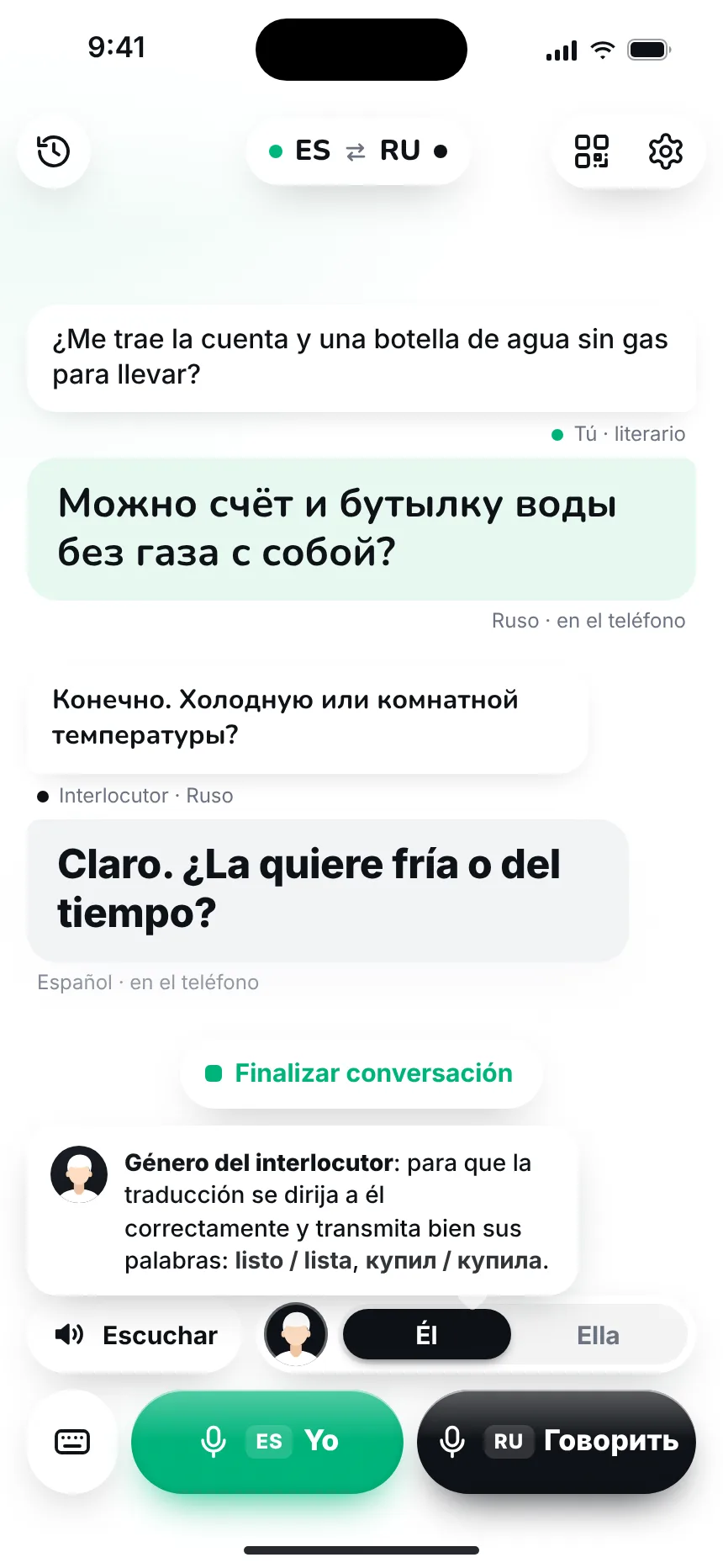 Tu interlocutor escucha — gender tip